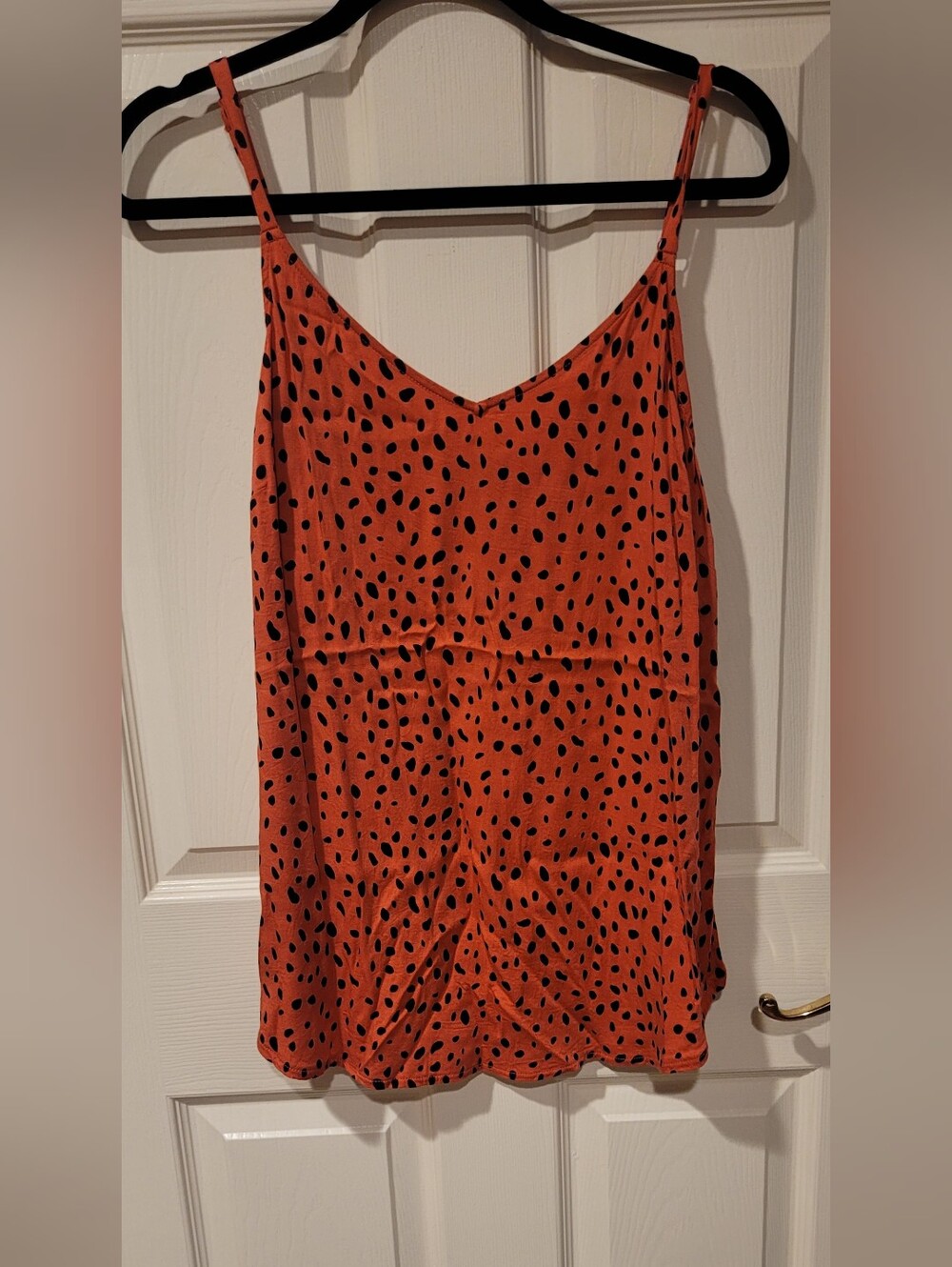 torrid Rust Orange Spotted V-Neck Cami